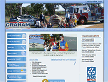 Tablet Screenshot of cityofgrahamtexas.com